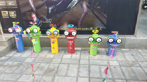 洋县商业区彩绘