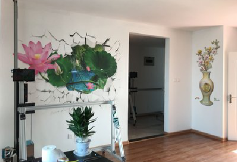 洋县墙体彩绘相比墙纸的优势。